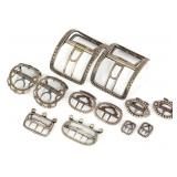STERLING SILVER SHOE & APPAREL BUCKLES