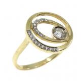 14K YELLOW GOLD 0.50 CTW DIAMOND FASHION RING