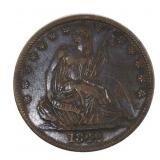 1842-O US SILVER SEATED LIBERTY HALF DOLLAR COIN