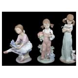 LLADRO PORCELAIN FIGURINES - LOT OF 3