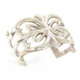 STERLING SILVER SANDCAST CUFF BRACELET