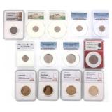 US 5C, 10C, $1 COINS CAC, ICG, NGC, PCGS
