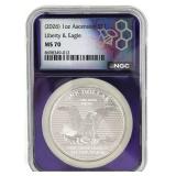 2026 ASCENSION ISLAND SILVER $1 COIN NGC MS70 TRAD