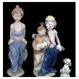LLADRO PORCELAIN FIGURINES - LOT OF 3