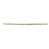 14K YELLOW GOLD HERRINGBONE TWIST BRACELET