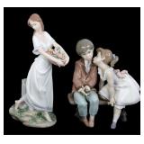 LLADRO PORCELAIN FIGURINES - LOT OF 2