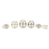 STERLING SILVER SANDCAST FASHION RINGS