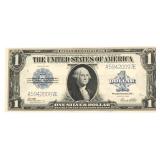 1923 US $1 BLUE SEAL SILVER CERTIFICATE LARGE NOTE