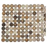 US SILVER 10C MERCURY DIME COINS - $11.80 FACE