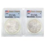 2006 US SILVER EAGLE $1 COINS PCGS MS69 FIRST STRI