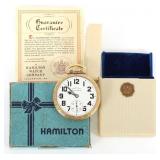 HAMILTON GOLD-FILLED CASE RAILWAY SPECIAL POCKET W