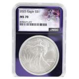 2025 US SILVER EAGLE $1 COIN NGC MS70 TRADERBEA CO