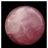 ROSE QUARTZ CRYSTAL BALL - 5 IN. DIAMETER