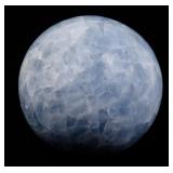 BLUE CALCITE CRYSTAL BALL - 6.5 IN. DIAMETER