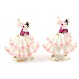 ALKA KUNST DRESDEN PORCELAIN FLAMENCO DANCERS