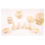 BELLEEK PORCELAIN - LOT OF 10