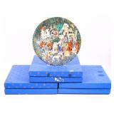 HAVILAND LIMOGES HUNT OF THE UNICORN PLATES - LOT