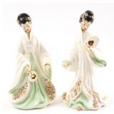JOSEF ORIGINALS CHO CHO & SAKURA GEISHA FIGURINES