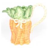KALDUN & BOGLE PORCELAIN CARROT PITCHER
