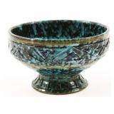 ITALIAN CERAMIC FOOTED BOWL