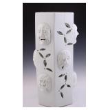 JAPANESE NOH MASK PORCELAIN UMBRELLA STAND