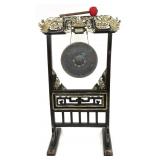 20TH CENTURY CHINESE TEMPLE GONG WITH FRAME