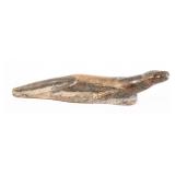 INUIT CARVED STONE OTTER STATUE - PAYNE BAY