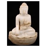 MEDITATING BUDDHA STONE CARVED STATUE