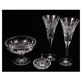 WATERFORD CRYSTAL CANDY DISH, DRINK & RING HOLDER
