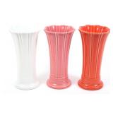 FIESTA VASES - LOT OF 3