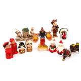 FIGURINE HOLIDAY SALT & PEPPER SHAKERS 7 PAIRS