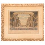 CORNELIS BROUWER ENGRAVING "DE STRAAT VAN LONDON"