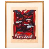 NANCY CARROLL "THREE MOONS FOR FRIEND" LITHOGRAPH
