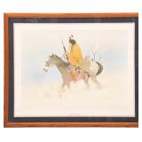 DONALD VANN WINTER WARRIOR SIGNED LITHOGRAPH