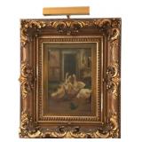 19TH C. W. WILLS COUNTRYSIDE SCENE OIL ON CANVAS