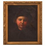ATTR. KARL WITKOWSKI "NEWS-BOY" OIL PAINTING