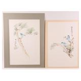 CONTEMPORARY CHINESE INK PAINTINGS - LOT OF 2