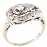 14K WHITE GOLD DIAMOND RING 0.74 CTW