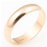 14K YELLOW GOLD WEDDING BAND RING