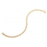 14K YELLOW GOLD DIAMOND FASHION BRACELET