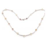 LADIES 18K WHITE GOLD DIAMOND NECKLACE 8.06 CTW