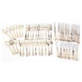 WALLACE LE REINE STERLING SILVER FLATWARE - 49 PC