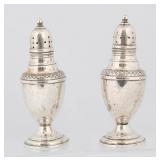 ROGERS STERLING SILVER SALT AND PEPPER SHAKERS