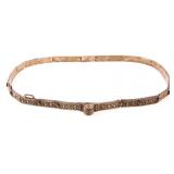 RUSSIAN IMPERIAL 84 ZOLOTNIK SOLID SILVER BELT