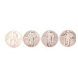 1925-29 US SILVER STANDING LIBERTY QUARTERS