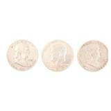 US SILVER FRANKLIN & KENNEDY HALF DOLLARS