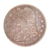 1836 US SILVER CAPPED BUST HALF DOLLAR COIN