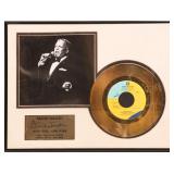FRANK SINATRA NEW YORK NEW YORK 24K GOLD RECORD