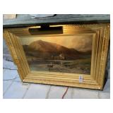 Antique Oil Painting Landscape 1885