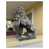 Two (2) Concrete Lions